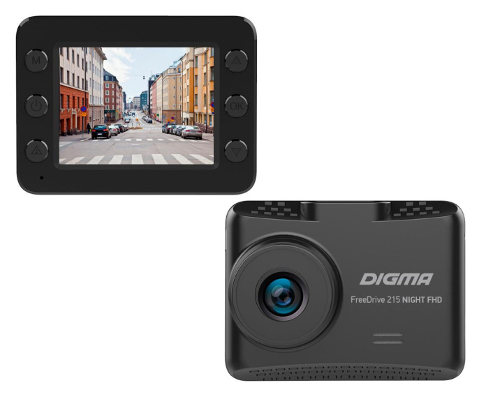 Видеорегистратор Digma FreeDrive 215 Night FHD, черный