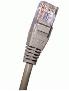 Патч-корд LanMaster вилка RJ-45, вилка RJ-45, кат.5E, ПВХ, 1м, серый [twt2-45-45-1.0-gy]
