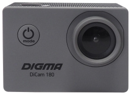 Экшн-камера Digma DiCam 180 1080p,  серый [dc180]