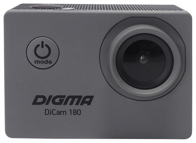 Экшн-камера Digma DiCam 180 1080p,  серый [dc180]