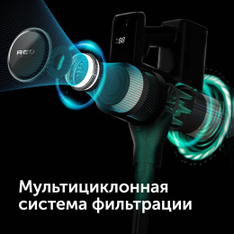 Ручной пылесос handstick RED SOLUTION V3080, 450Вт, серый/серый