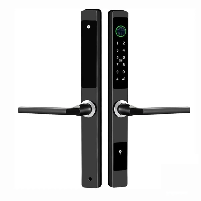Умный дверной замок roome Waterproof TTLock Digital Fingerprint Aluminum Door Lock A2 Черный 35х85мм, водонепроницаемый, цифровой отпечаток пальца TTLock, материал: алюминий, панель/ручка из нержавеющей стали, доступно для врезных серий 85, работает с 4