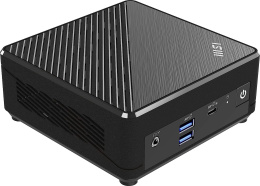 Неттоп MSI Cubi N ADL-019RU N100 0.8 4Gb SSD128Gb UHDG Windows 11 Pro 2xGbitEth WiFi BT 65W черный 9S6-B0A911-265