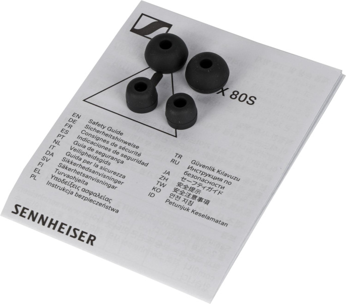 Наушники Sennheiser CX 80S, 3.5 мм, вкладыши, черный [508896]