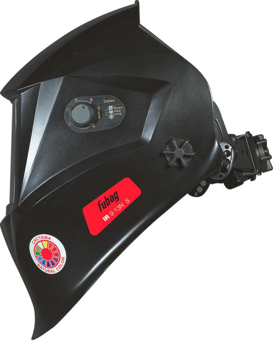 Маска сварщика Fubag IR 9-13N S филь.:хамел. кл.:1/1/1/2 см.экр.95x36мм черный 38072