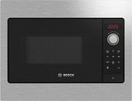 Встраиваемая микроволновая печь Bosch Serie 2 BFL623MS3, 20л, 800Вт, черный