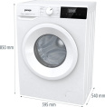 Стиральная машина Gorenje WNHPI84AS/R, с фронтальной загрузкой, 8кг, 1400об/мин, с паром, инверторная