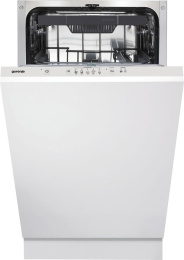 Встраиваемая посудомоечная машина Gorenje GV520E10S, узкая, ширина 44.8см, полновстраиваемая, загрузка 11 комплектов