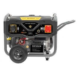 Бензиновый трехфазный генератор Inforce (8,5 кВт при 400/230В; эл.стартер; ATS; колёса и ручки) GL 8500E-3D