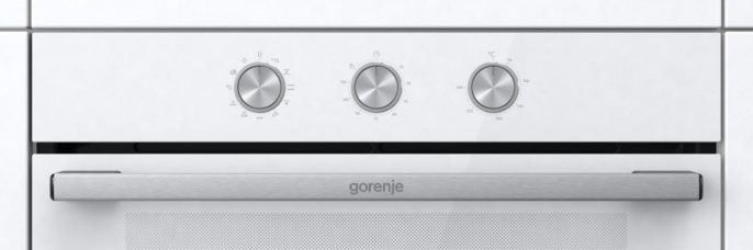 Духовой шкаф электрический Gorenje BO6725E02WG, 77л, дверца с 2 стеклами, белый