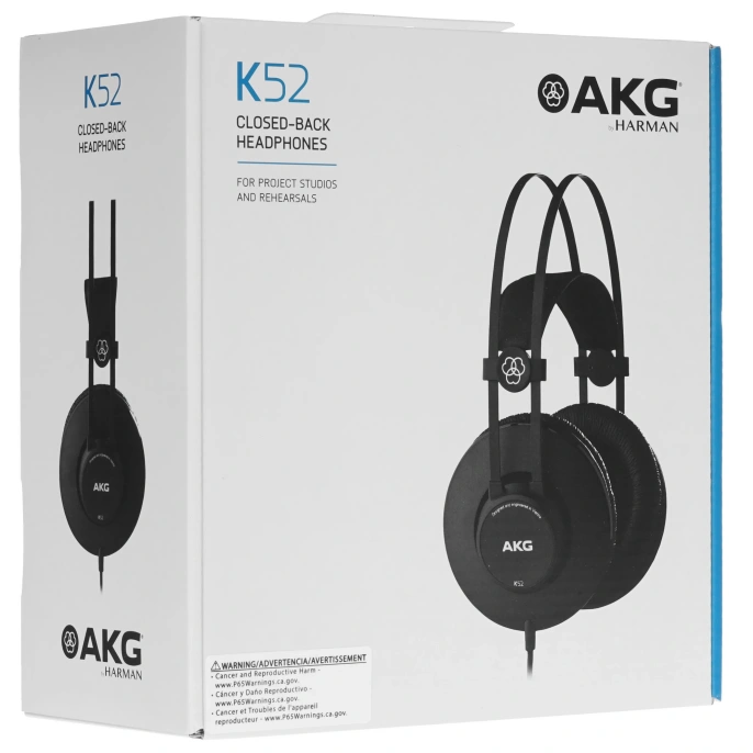 Наушники проводные AKG K52, черный