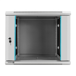 Шкаф телекоммуникационный 19" настенный 9U ExeGate EC-WM-9U.450.G.GREY (19”, 9U, 600x450x500mm (ШхГхВ), передняя дверь закаленное стекло, съемные боковые панели, пыле- и влагозащита IP23, светло-серый RAL 7035) EX298601RUS