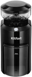 Кофемолка Kitfort КТ-7651 200Вт сист.помол.:жернова вместим.:85гр черный