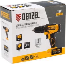 Дрель-шуруповерт Denzel CDL-18-0 аккум. патрон:быстрозажимной 26117