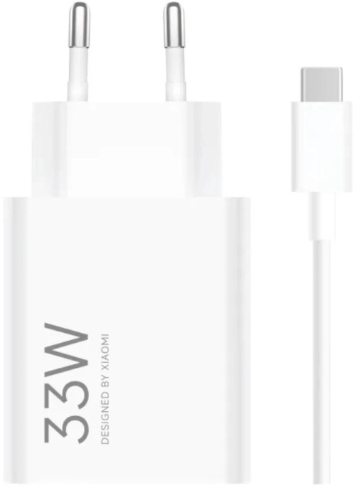 Сетевое зарядное устройство Xiaomi BHR9956EU,  USB-A,  33Вт, 3A, белый