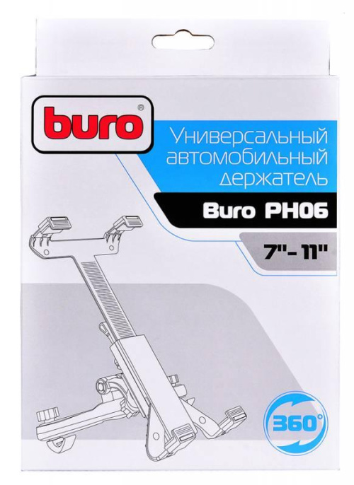 Автомобильный держатель Buro PH06, универсальный, черный