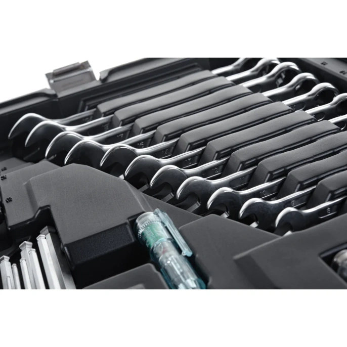 Набор инструментов Inforce 120 предметов 1/2" & 3/8" & 1/4", Сталь Cr-V, Профессиональный, 06-07-20