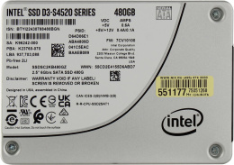 SSD накопитель Intel D3-S4520 SSDSC2KB480GZ01 480ГБ, 2.5", SATA III, SATA