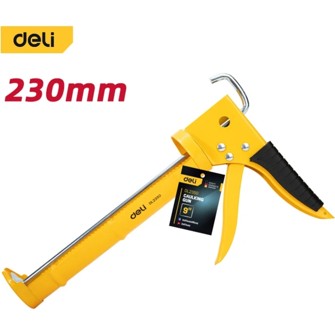 Пистолет для герметика DELI полузакрытый 290мм DL2350 (для туб 310мл) 98424