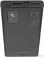 Мобильный аккумулятор Digma DGPF10A 10000mAh QC3.0/PD3.0 22.5W 3A 2xUSB-A/USB-C черный (DGPF10A22PBK)