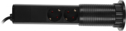 Сетевой разветвитель Premier 3R USB 1.8м (3 розетки) черный (коробка)