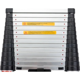 Лестница телескопическая алюминиевая, 4, 4м, 15 ступеней, Gigant LT-01 1x15