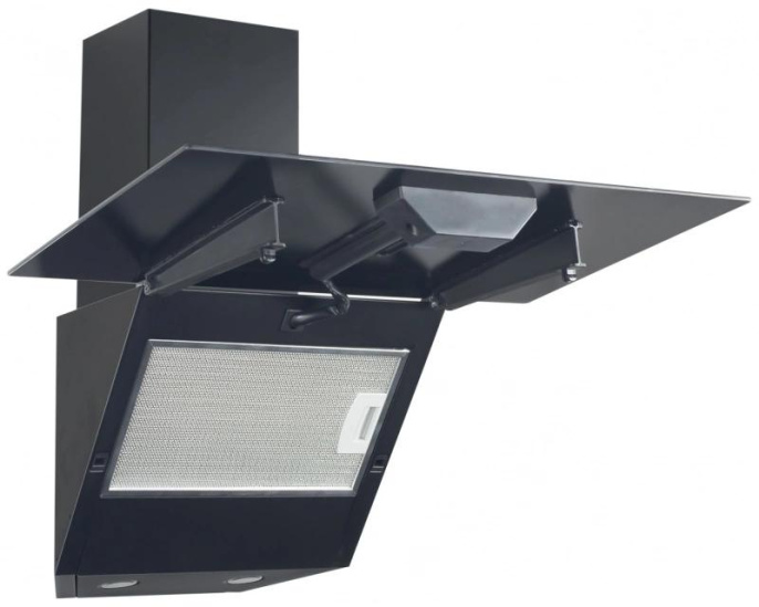 Вытяжка каминная MBS Alpinia 160 Glass Black, черный стекло, кнопочное управление