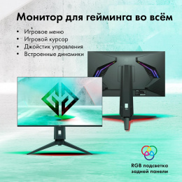27" Монитор GMNG Gaming GM-27F11, 2560x1440, VA, 165Гц, 2хHDMI, 2хDP, черный [gm27vg01]