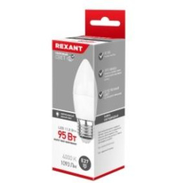 Rexant 604-030 Лампа светодиодная Свеча CN 11,5 Вт E27 1093 лм 4000 K нейтральный свет