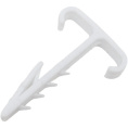 Rexant 07-4615 Дюбель-хомут Т-образный для двух кабелей 2х12мм, белый 100 шт/уп