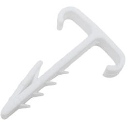 Rexant 07-4615 Дюбель-хомут Т-образный для двух кабелей 2х12мм, белый 100 шт/уп