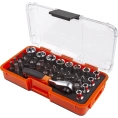 Набор бит и головок 1/4 AV Steel 37 предметов  AV-071037