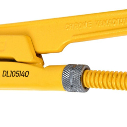 Трубный рычажный ключ №1 с прямыми губками Deli DL105140 315мм, раскрытие губок 0-40мм, сталь Cr-V