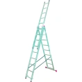 Алюминиевая трехсекционная лестница 3х9 Krause Corda 013392