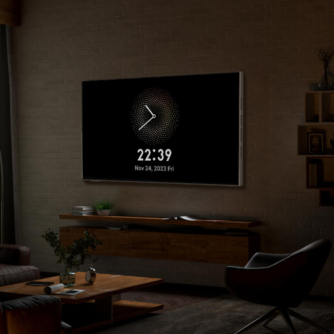 55" Телевизор SKYWORTH 55LN70G Frame+ QLED+, 4K Ultra HD, СМАРТ ТВ, Google TV, белый