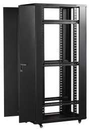 Шкаф коммутационный Lanmaster Business TWT-CBB-22U-6X10-P1 напольный 22U 600x1000мм пер.дв.перфор. задн.дв.перфор.2-хст. 2 бок.пан. 800кг черный IP20