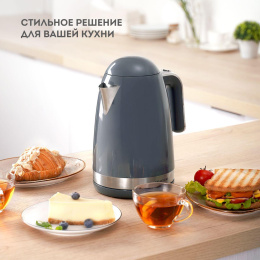 Чайник электрический Galaxy Line GL 0332 1.7л. 2200Вт графит корпус: металл/пластик ГЛ0332ЛГР