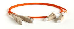 Кабельная сборка Hyperline FC-D2-50-LC/PR-SC/PR-H-2M-LSZH-OR Кабель патч-корд волоконно-оптический Hyperline FC-50-LC-SC-PC-2M duplex,LSZH,2 м