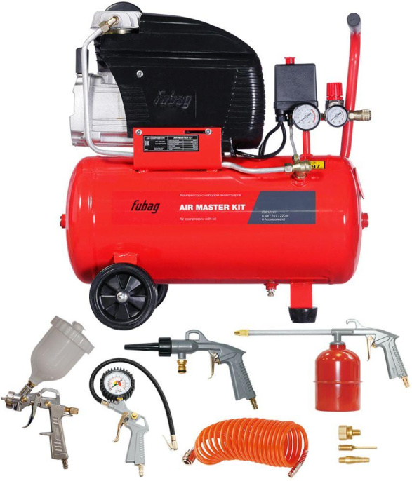 Компрессор поршневой FUBAG Air Master Kit 6 масляный [61431380]