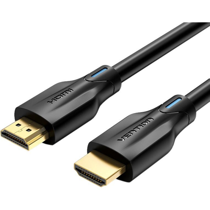 Кабель аудио-видео VENTION AANBG,  HDMI (m) -  HDMI (m),  ver 2.1,  1.5м, GOLD,  черный