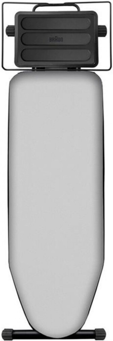 Гладильная доска Braun IB3001BK Черный (AX12810002) (напольная, 122х40 см, хлопковый чехол, 7 ступеней регулировки высоты, цвет: черный)