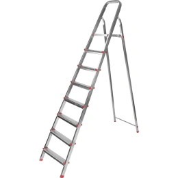 Стальная стремянка REXANT 8 ступенек, усиленный профиль 12-5058