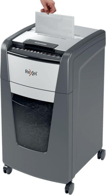 Уничтожитель бумаг Rexel Optimum AutoFeed 300X, с автоподачей, P-4, 4х25 мм, 300 лист. одновременно, 60л [2020300xeu]
