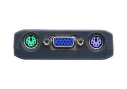 Переключатель ATEN CS62S-AT электрон., KVM, 1 user PS2+VGA 2 cpu PS2+VGA, со встр.шнурами PS2 2x0.9м., 2048x1536, настол., исп.стандарт.шнуры, без OSD, некаскад