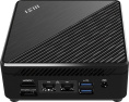 Неттоп MSI Cubi N ADL-019RU N100 0.8 4Gb SSD128Gb UHDG Windows 11 Pro 2xGbitEth WiFi BT 65W черный 9S6-B0A911-265