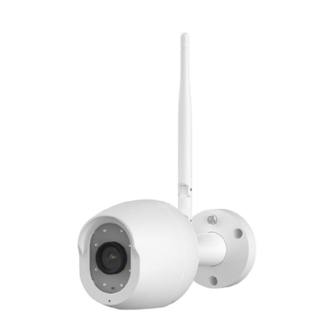 RUBETEK RV-3424/Wh Видеокамера стационарная обзор 100° Full HD цв. белый , 2 Мп, 1/2.9'' CMOS, объектив 4.0 мм, ONVIF/WebRTC/RTSP, слот microSD, Wi-Fi 2.4 ГГц, IP65, металл