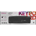 Клавиатура Defender Office HB-910 45910 стандартная для ПК, мембранная, пластик, интерфейс подключения - USB-A, цвет черный