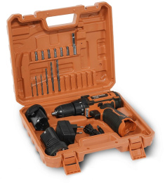 Дрель-шуруповерт Daewoo DAA 1220Li, 1.5Ач,  с двумя аккумуляторами