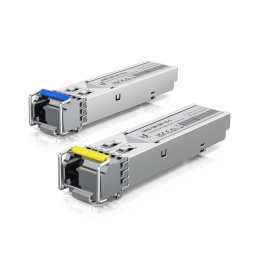 UBIQUITI Трансивер Ubiquiti UACC-OM-SM-1G-S 2 шт. в комплекте Двунаправленный одномодовый оптический модуль 1 Гбит/с, 3 км