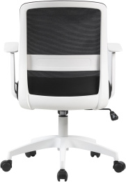 Кресло Cactus CS-WMC333-BK, сетка/ткань, до 100кг, фиксированные подлокотники,  черный